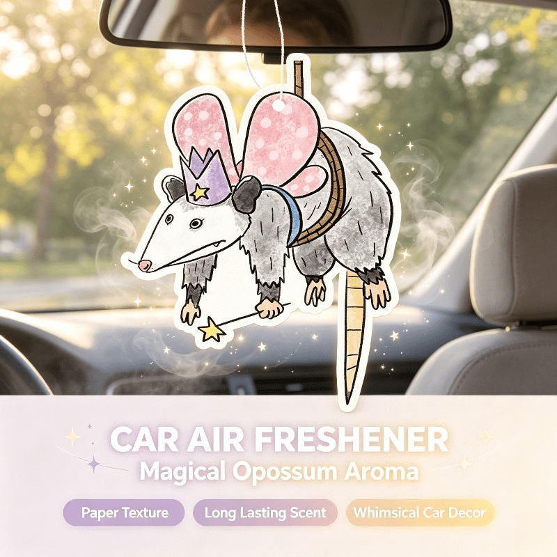 Car Air Freshener - Auto-luchtverfrisser Magische Fee Opossum Cartoon Hangende