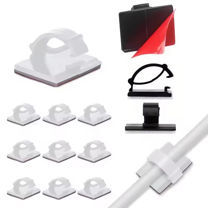 Car Cable Organizer - Zelfklevende autokabel-opladerklem, draadkabelclip, wandklemhouder, datakabeloproller, bevestigingsmiddel,