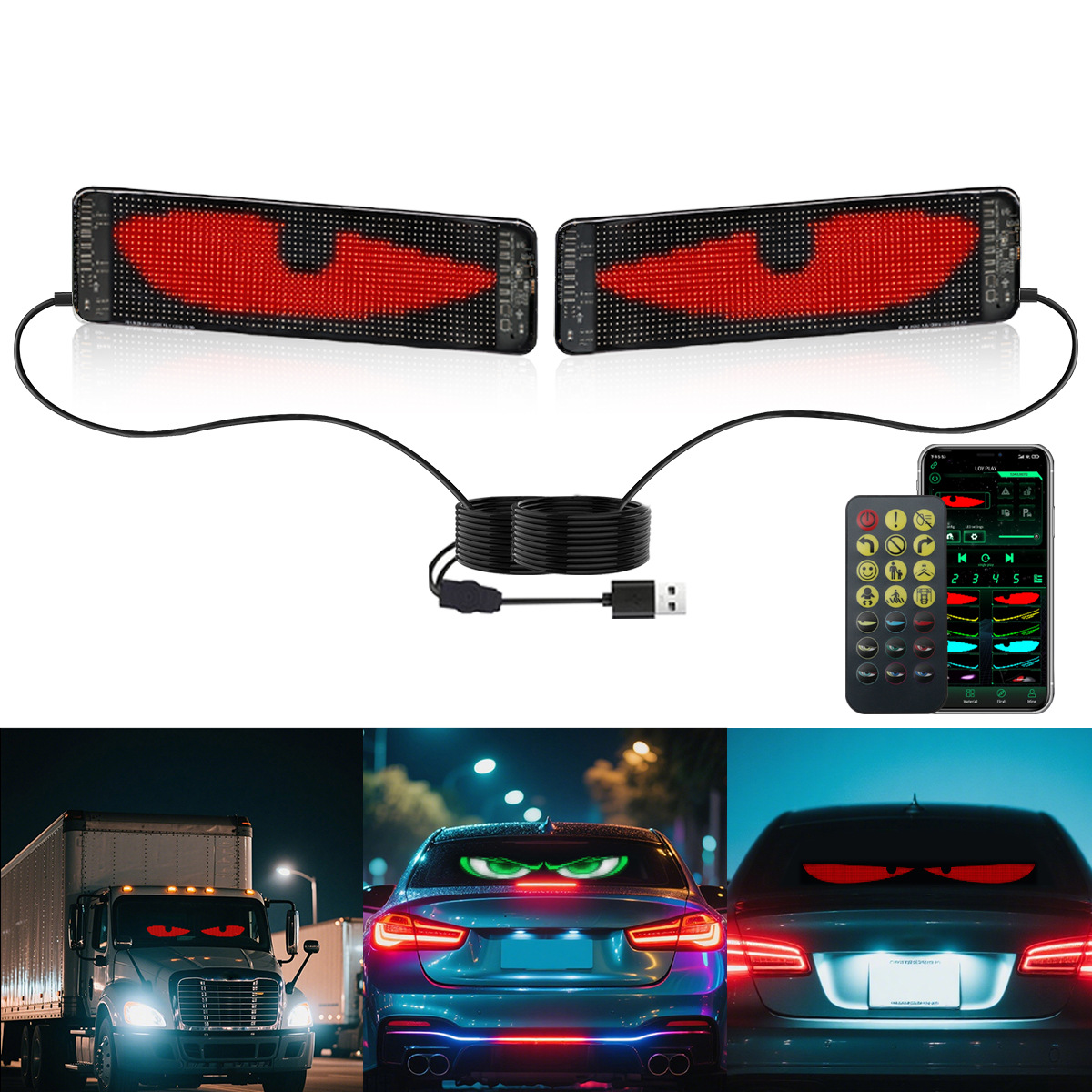 Car Led Light - LED-auto zacht scherm, in de auto