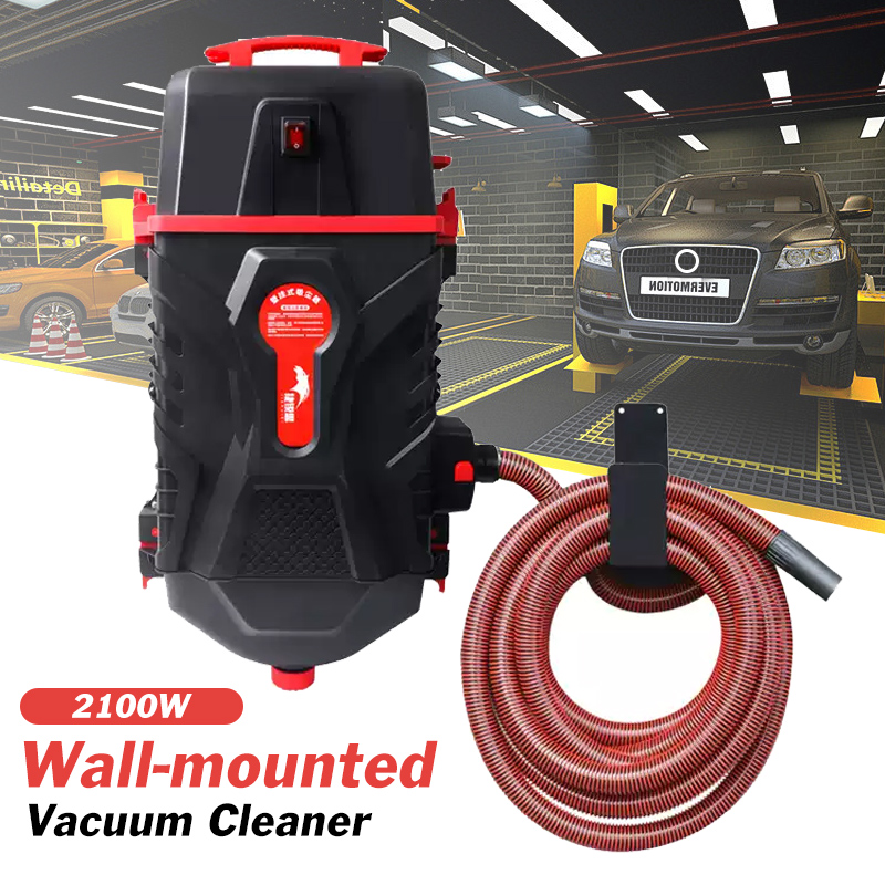 Car Vacuum - wandgemonteerde stofzuiger Autowasstofzuiger 10-meter buis Auto