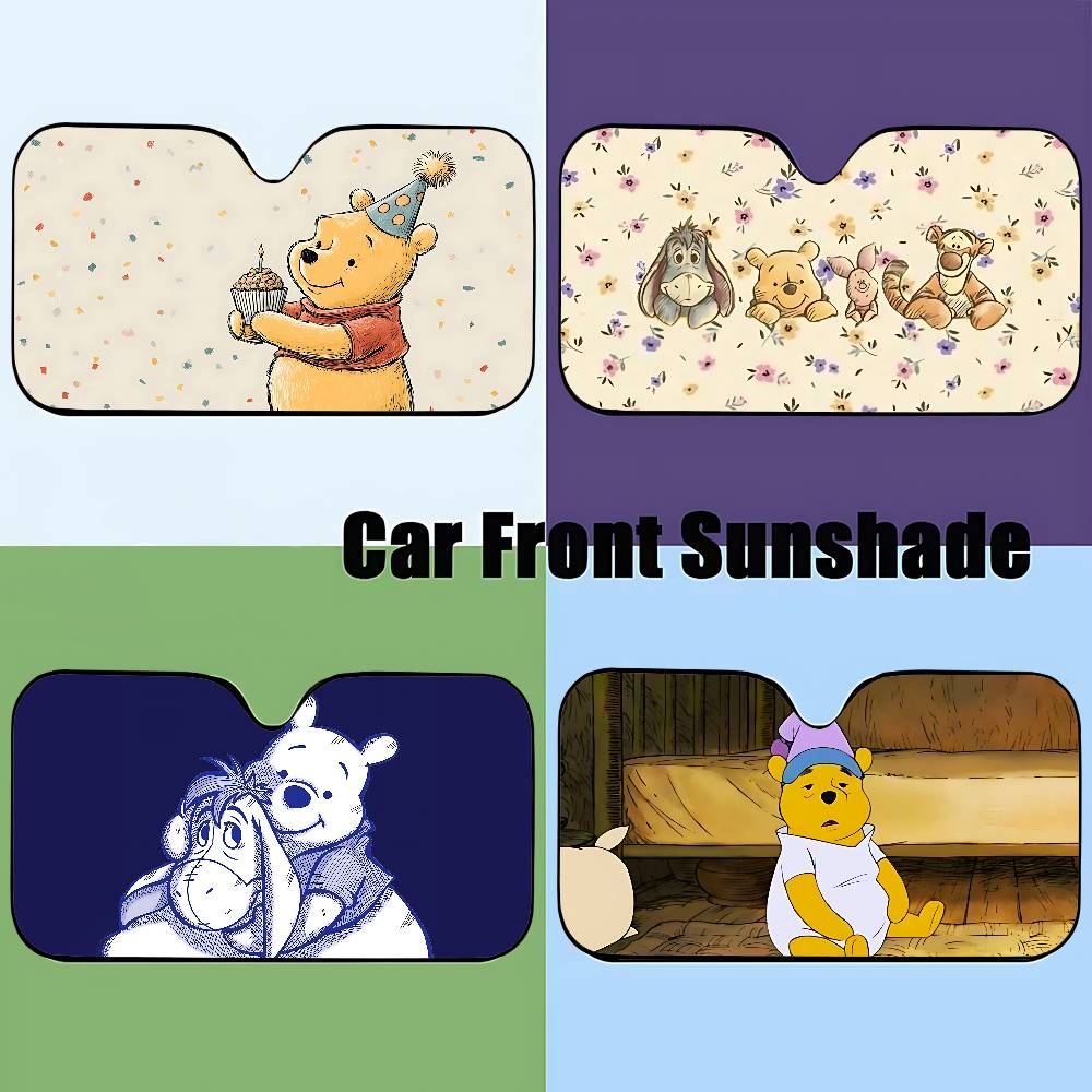 Windshield Sun Shade - Leuke W-Winnie De P-Pooh-S Kawaii Stijlvolle