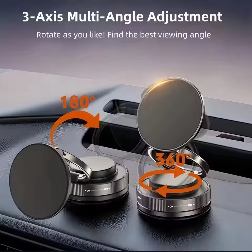 Car Vacuum - Auto Telefoon Magnetische Houder Mechanische Zuignap