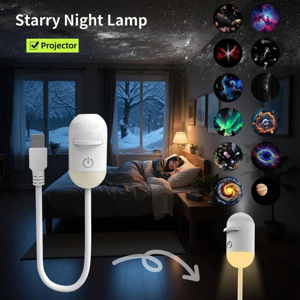 Car Led Light - Mini Galaxy Star Projector Nachtlampje Sterrenhemel