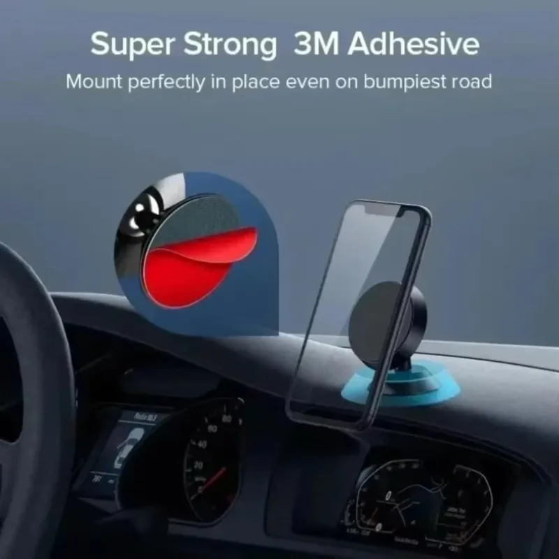 Car Phone Holder - Metalen magnetische telefoonhouder, mini, ronde vorm,