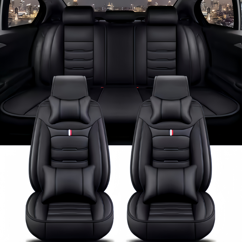 Car Seat Cover - Stoelhoezen Pu lederen autostoelhoes Eenvoudig met