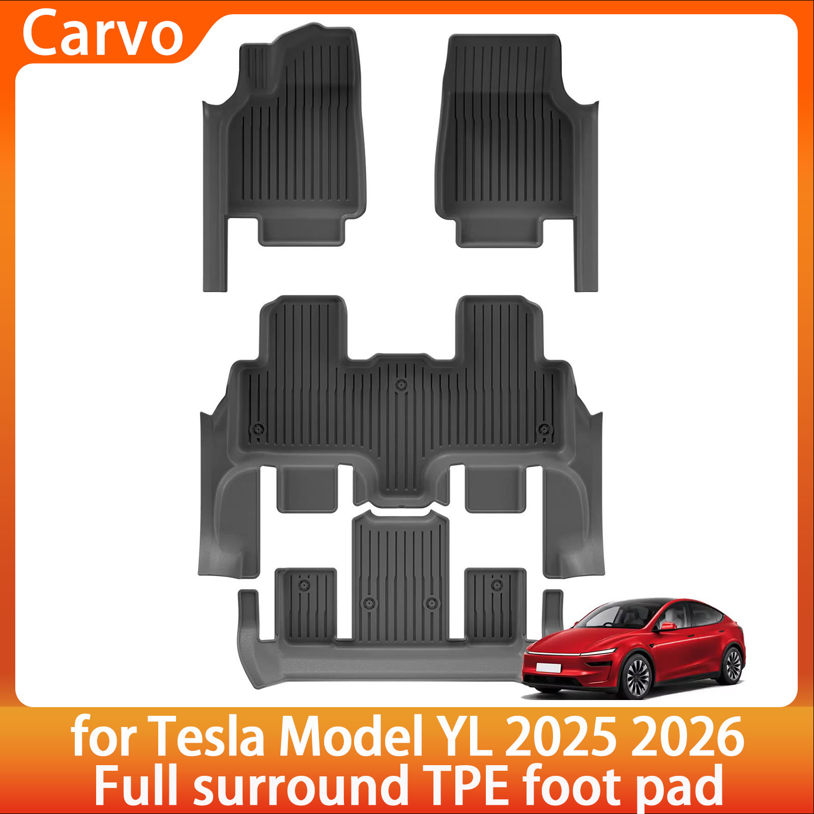 Car Floor Mat - Tesla Model Y L 6-zits 2025-2026