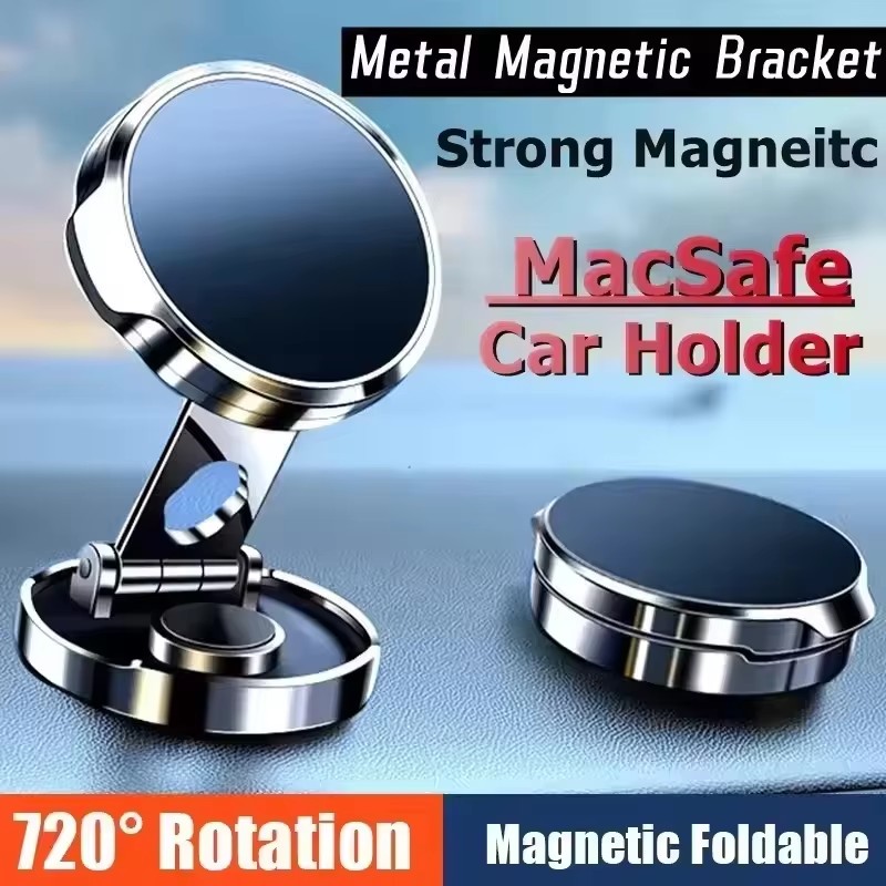 Car Phone Holder - Ronde opvouwbare magnetische autohouder, 360 graden