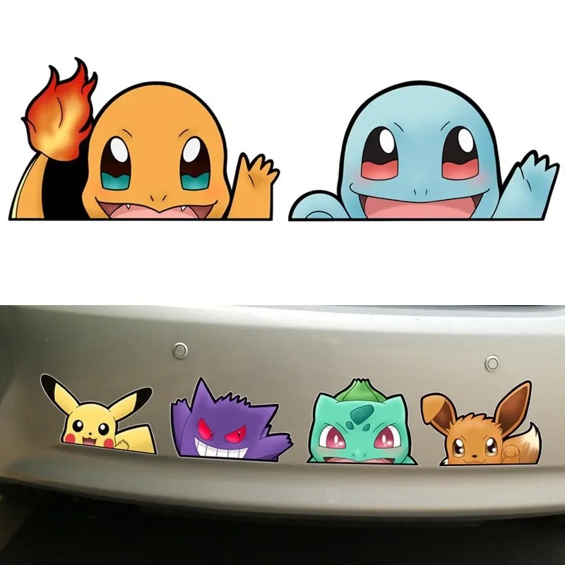 Car Accessories Japanese - Leuke Monster Creatieve Autostickers Anime Figuur