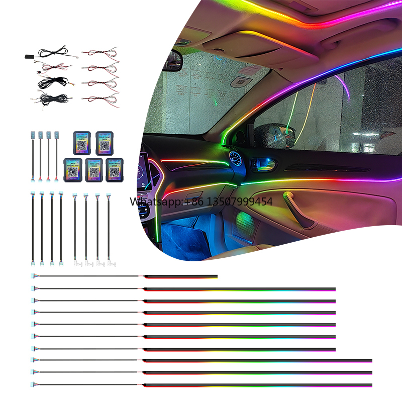 Car Led Light - OEM Fabrieksaanpassing Auto-interieurverlichting Auto-sfeerverlichtingsset 18/22-in-1 RGB