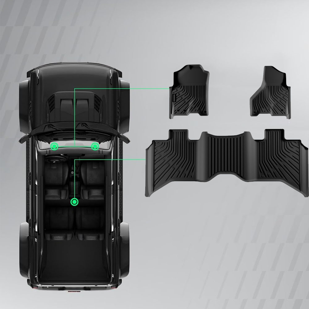 3 stuks hoogwaardige auto vloe - Car Floor Mat recensie en prijs