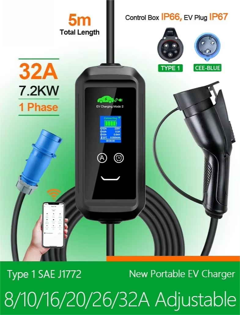 Aangepaste USA AC draagbare EV - Car Charger recensie en prijs