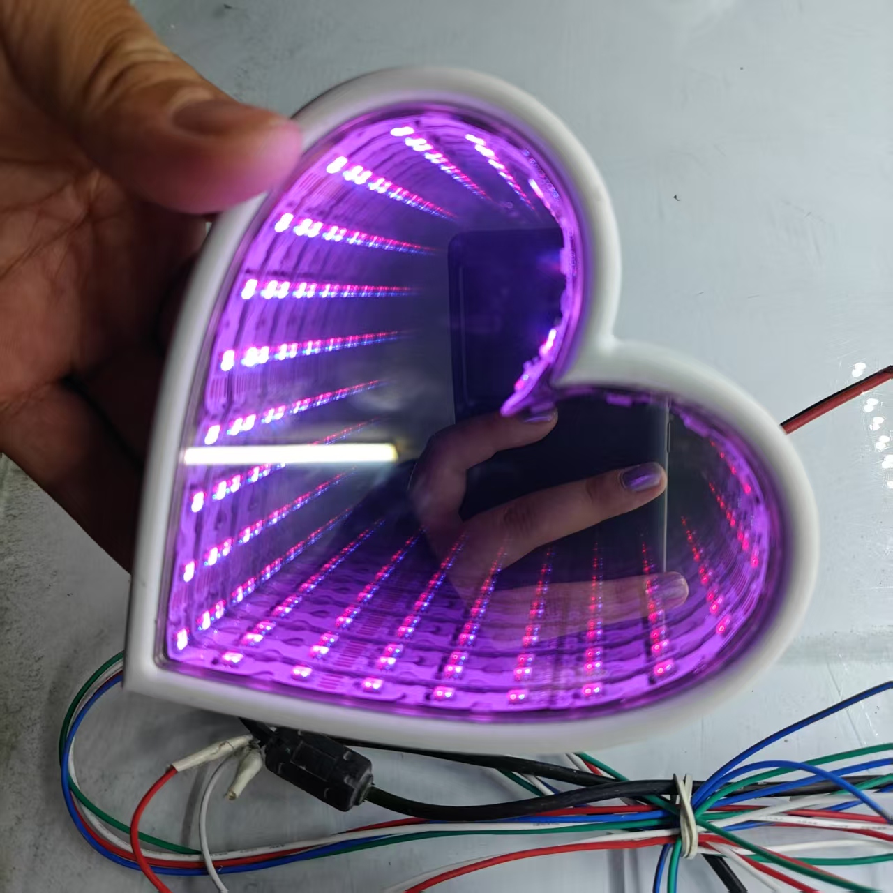 3D Multi-kleuren oneindigheids - Car Mirror recensie en prijs