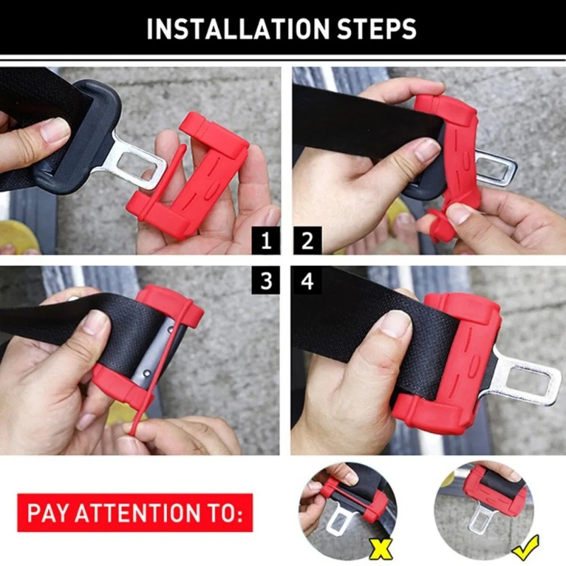 2 stuks autogordelclip silicon - Car Seat Cover recensie en prijs