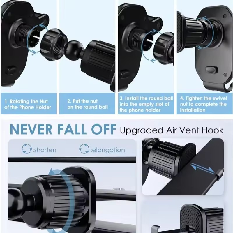 Universele autohaakhouder voor - Car Phone Holder recensie en prijs
