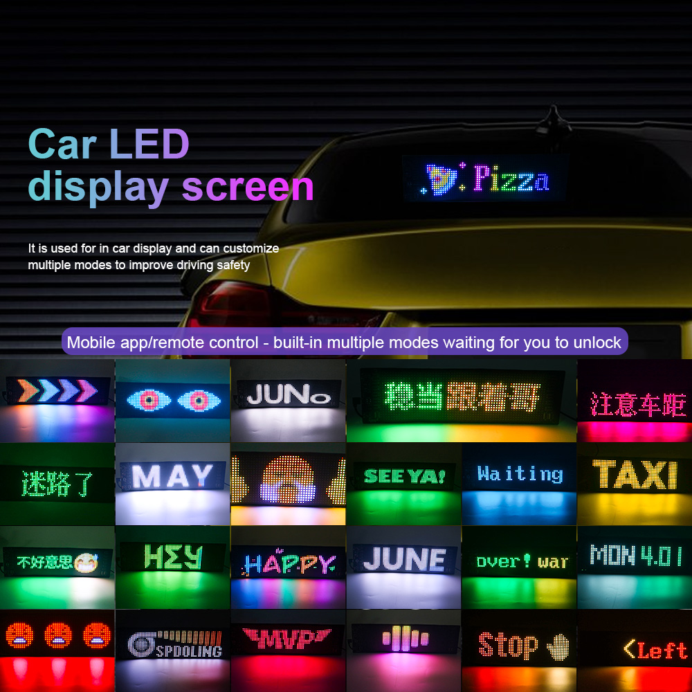 LED Matrix Pixel Panel Scrolle - Car Led Light recensie en prijs