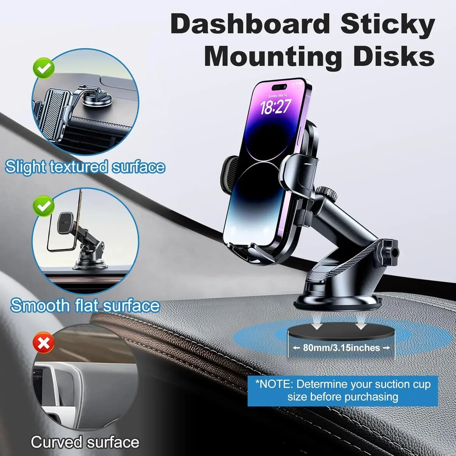 Universele dashboard kleefpads - Car Phone Holder recensie en prijs