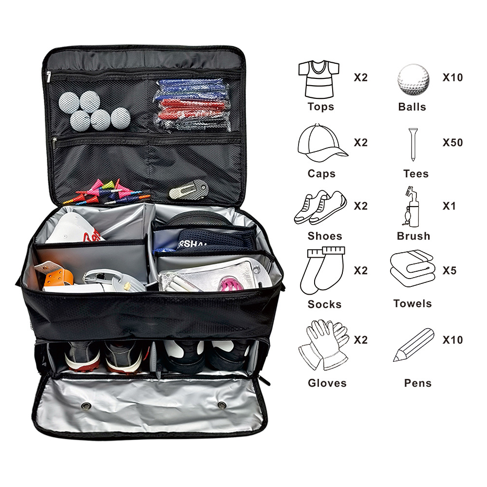 Golfkofferorganizer met apart  - Car Organizer recensie en prijs